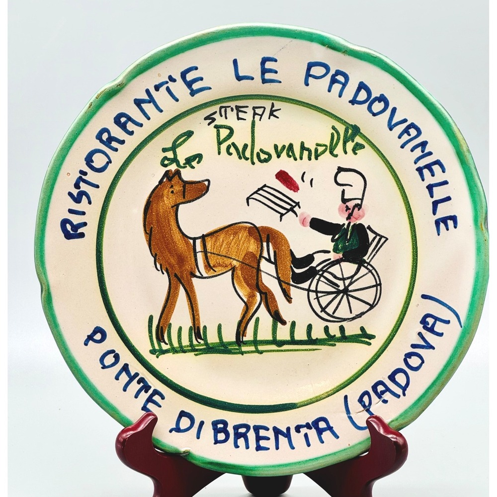 Buon Ricordo Plate Solimene Vietri Ristorante Le Padovanelle Ponte Di Brenta